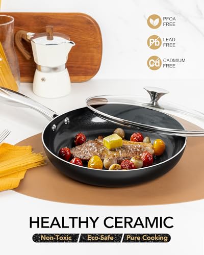8 Inch Nonstick Frying Pan with Lid