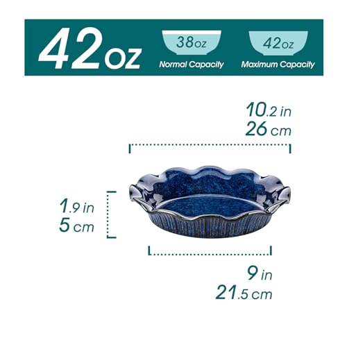 Ceramic Pie Pan for Baking (42 Ounce)