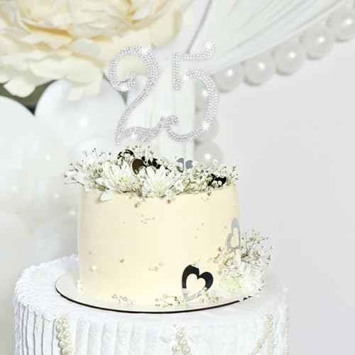 25 Rhinestone Cake Topper