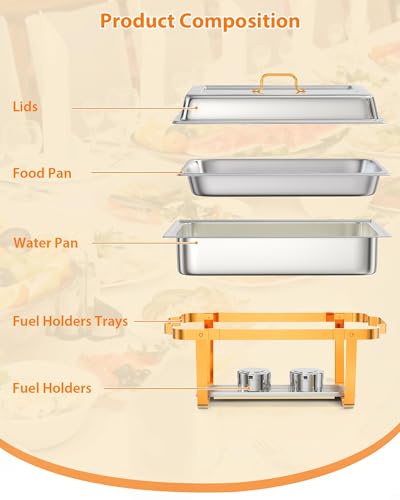 Chafing Dish for Buffet Set (4 Count)