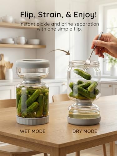 Pickle Jar for Pickle Olive Hourglass Jar