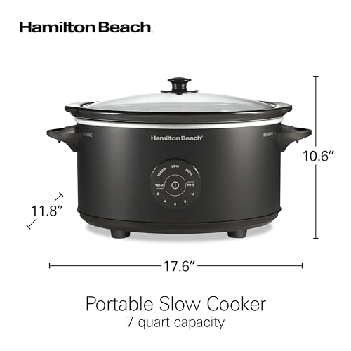 7 Quart Set & Forget Portable Programmable Slow Cooker