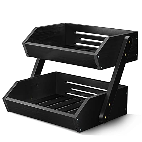 2 Tier Fruit Basket for Kitchen Counter