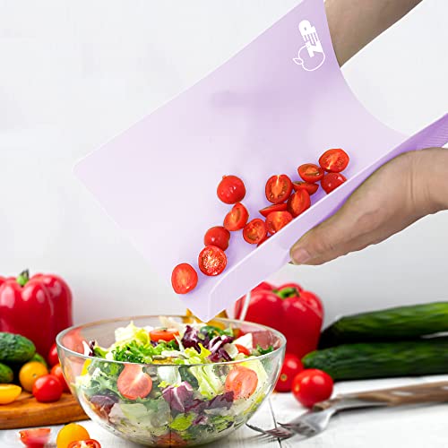Flexible Plastic Cutting Board Set of 5 Gradient Color (5 Count)