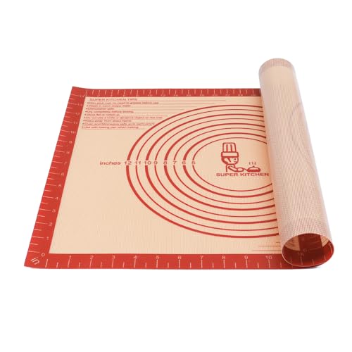 Extra Thick Silicone Pastry Mat Large for NonStick Baking Mat Measurement