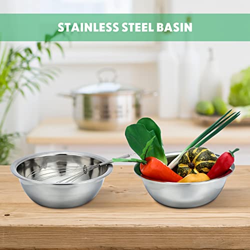 12 Pcs Stainless Steel Mixing Bowls Bulk (12 Count)