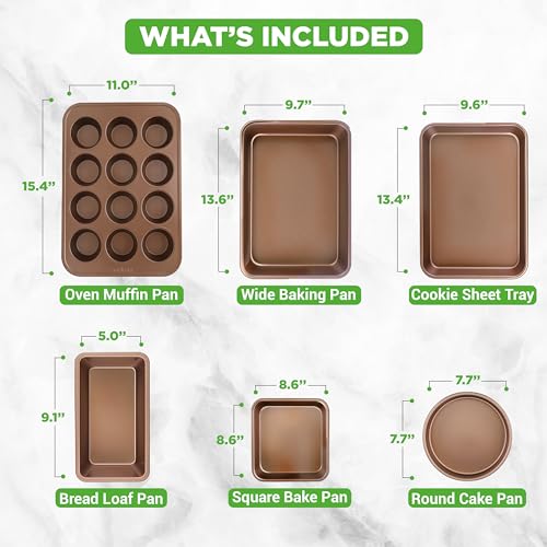 6 Piece Nonstick Bakeware Set