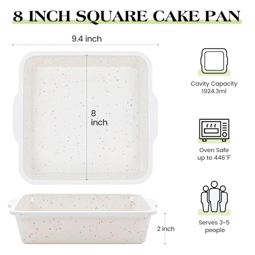 8x8 inch Silicone Square Cake Pan