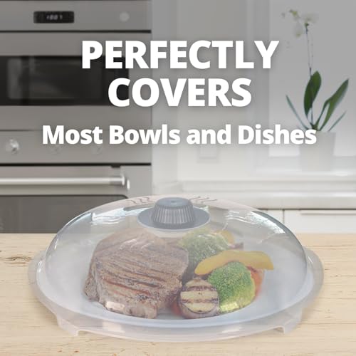 Tall Magnetic Microwave Splatter Cover for Food