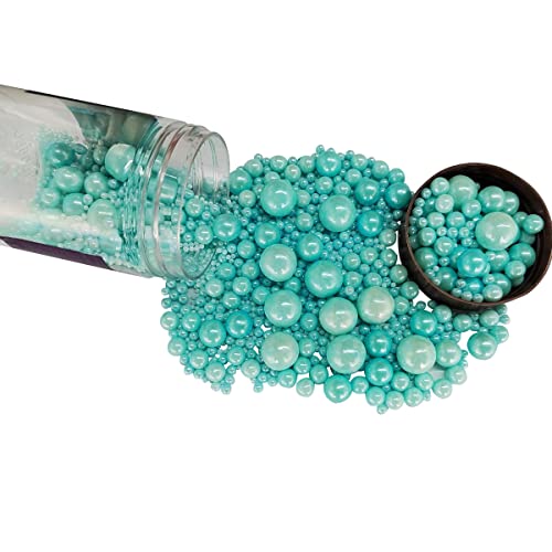 Edible Blue Sugar Pearls Candy Sprinkles 120G (4.23 Ounce)