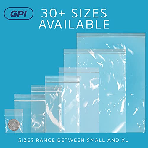 GPI 7" x 7" Zip Bags (100 Count)
