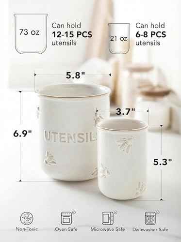 Kitchen Utensil Holder Set of 2 (2 Count)