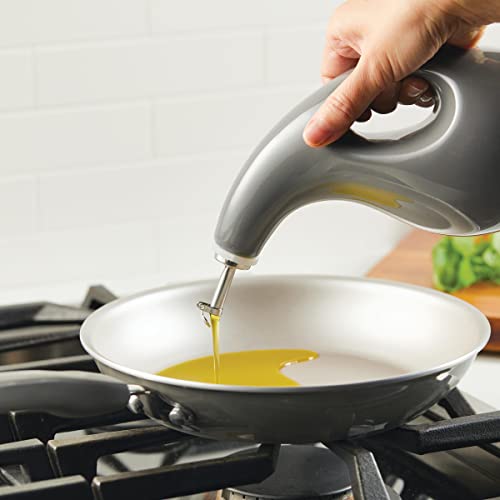 Serveware Ceramic EVOO Oil and Vinegar Dispensing Bottle Set