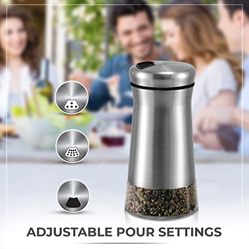 Pepper Shaker or Salt Shaker with Adjustable Pour Holes