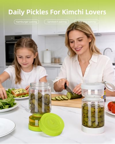 Pickle Jar with Strainer Flip