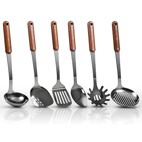 Stainless Steel Mirror Polished Kitchen Utensils Set (6 Count)