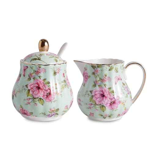 Ceramic Sugar and Creamer Set