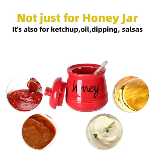 Honey Jar with Dipper and Lid (12 Ounce)