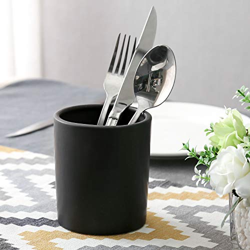 Black Ceramic Utensil Holders (2 Count)