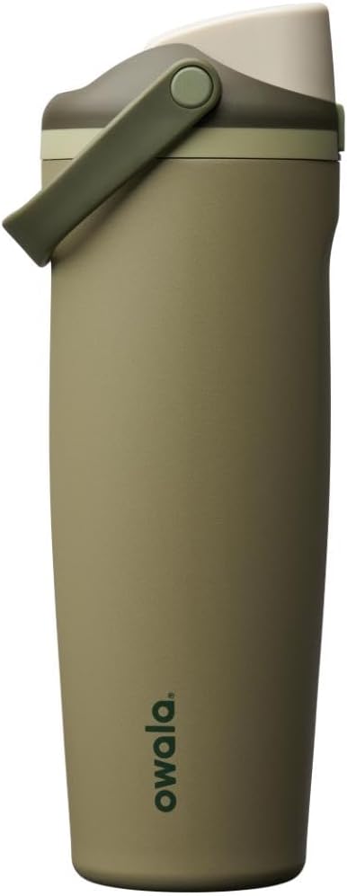 Owala FreeSip Sway Insulated Stainless Steel Water Bottle with Two-Way Spout, Built-In Straw and Bucket Handle, Made for Travel, School, and Sports, 30oz, BPA Free, Leak Proof, Off Road