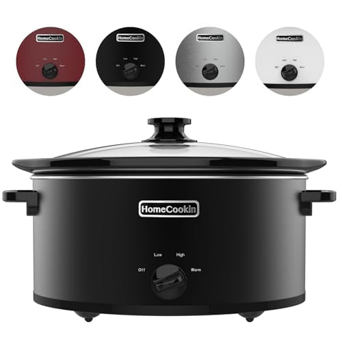 8 Quart Slow Cooker Oval Manual Pot Food Warmer with 3 Cooking Settings