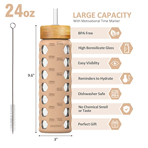 24oz Glass Water Bottle