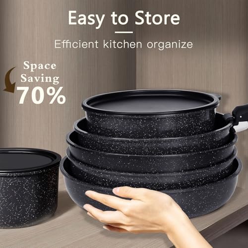 Ceramic Pots and Pans Set Non Stick
