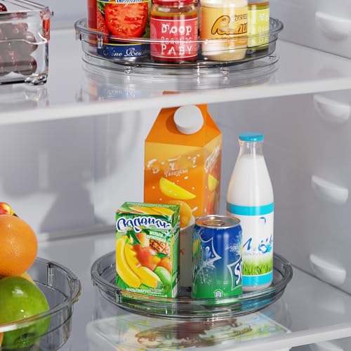 2 Pack Lazy Susan Turntable Organizer for Cabinet (2 Count)