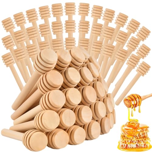 200 PCS Wooden Honey Dipper Sticks (200 Count)