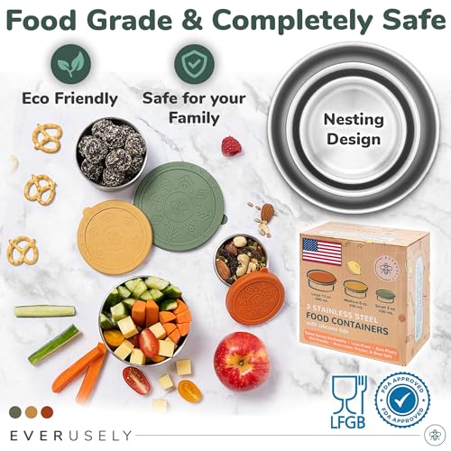 Stainless Steel Snack Containers