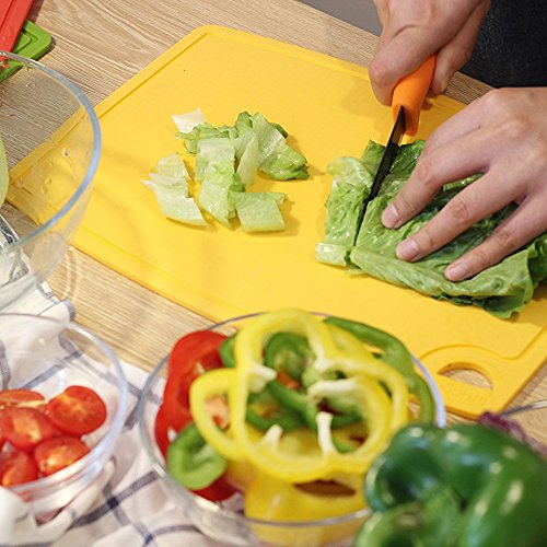 Extra Large Thick Silicone Cutting Boards for Kitchen 14.6'' x 10.43'' Flexible Cutting Chopping Boards (5 Count)