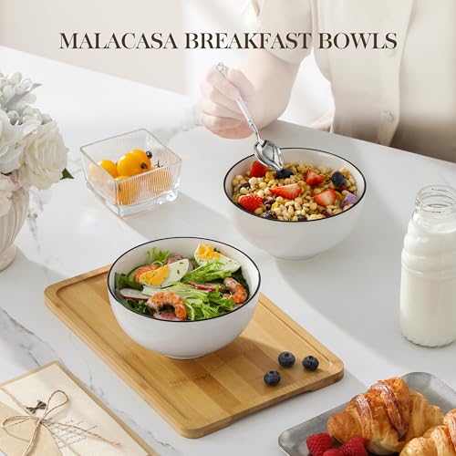 26 Oz Ceramic Cereal Bowls Set of 6 (6 Count)
