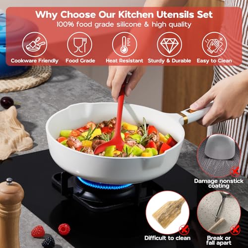 Silicone Cooking Utensils Set (6 Count)