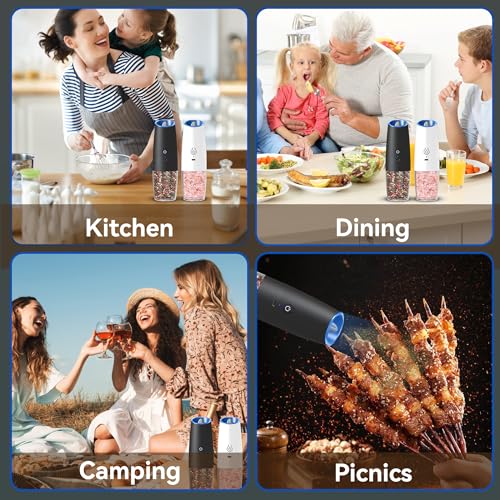 Rechargeable Salt And Pepper Grinder Set (2 Count)