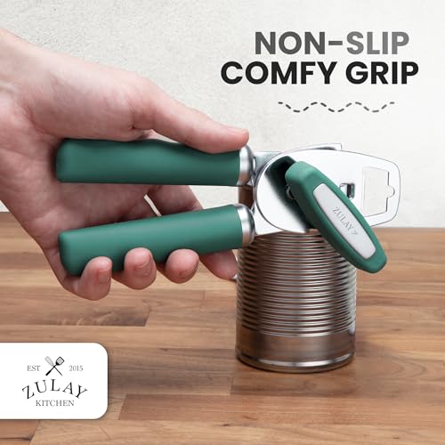 Heavy Duty Stainless Steel Can Opener Manual with Bottle Opener