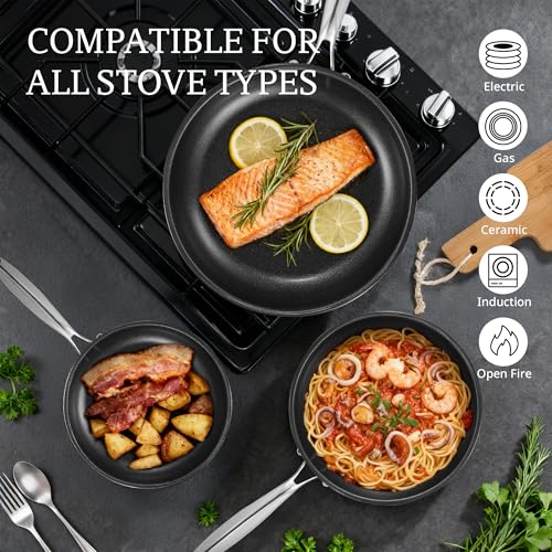 Non Stick Frying Pans without Lid