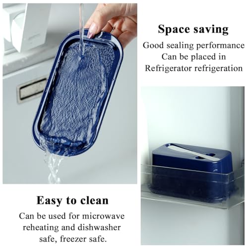Butter Dish with Lid for Countertop and Refrigerator Door Shelf with Butter Spreader Knife