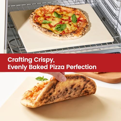 Pizza Stone Cordierite Pizza Pan for Oven Grill and BBQ