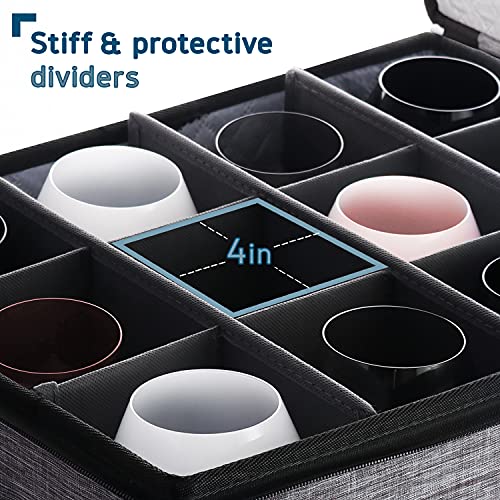 Wine Glass Storage Box with Dividers