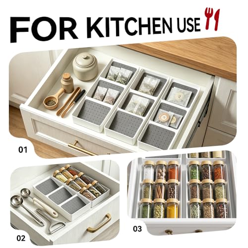 Small spice drawer organizer insert (4 Count)