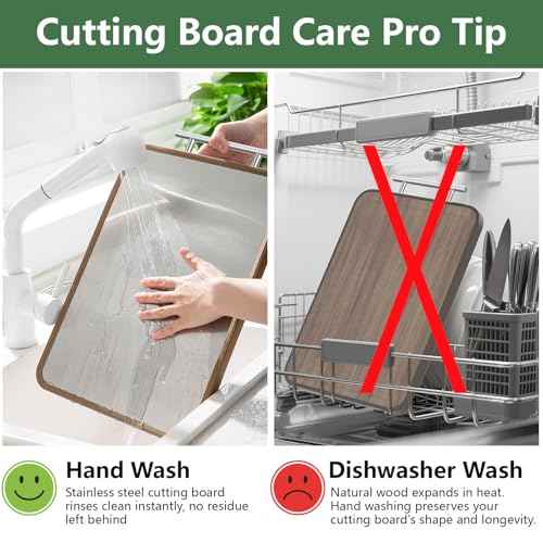 Double Sided Stainless Steel and Ebony Cutting Board