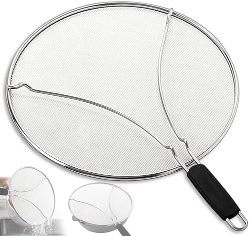 Splatter Screen for Frying Pan & Food Strainer