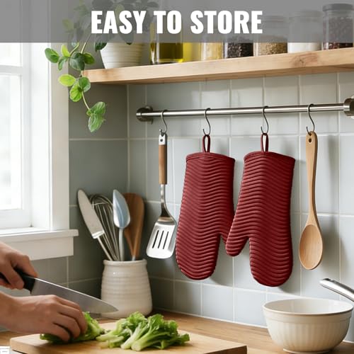 Silicone Oven Mitts (2 Count)