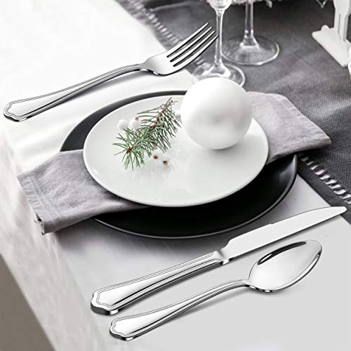 53 Piece Silverware Flatware Set for 8