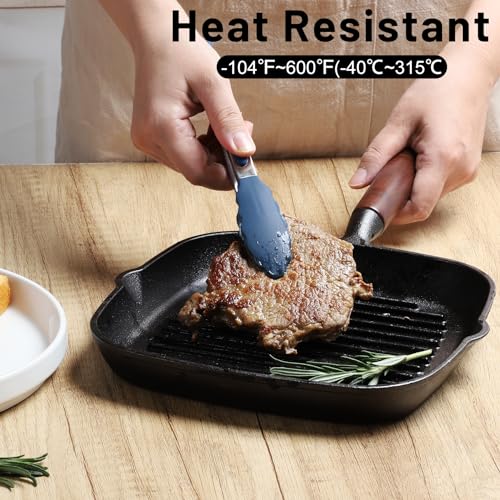 Mini Silicone Kitchen Tongs for Cooking (3 Count)