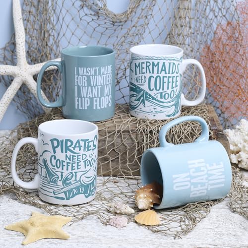 NCUDCK3 Primitives By Kathy 21644 Blue Stoneware Coffee Mug