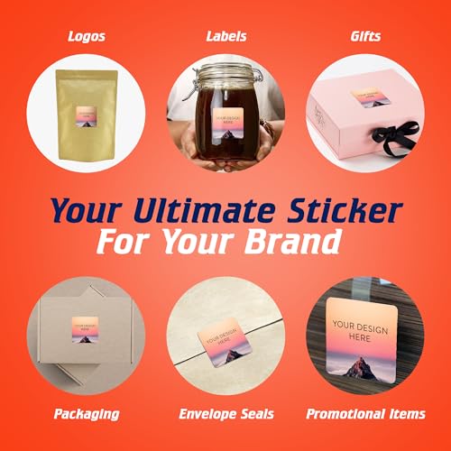 Custom Vinyl Stickers Your Image (100 Count)