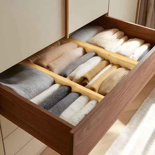 6 Pack Bamboo Drawer Dividers