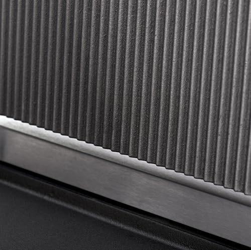 Commercial Panini Sandwich Grill Grooved Top w
