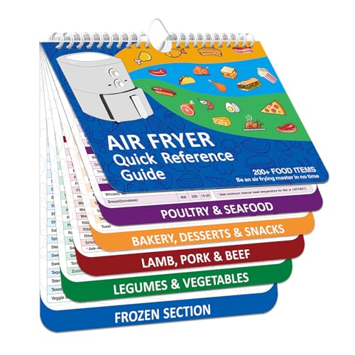 Air Fryer Magnetic Cheat Sheet Set